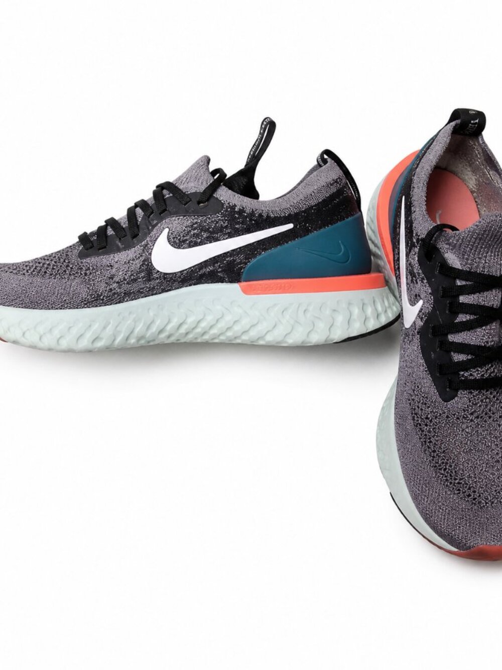 Nike Epic React Flyknit Gunsmoke Gray Running Size 7Y